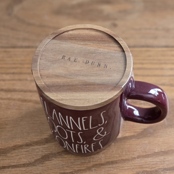 Rae Dunn FLANNELS BOOTS BONFIRES Mug - Picture 3 of 4